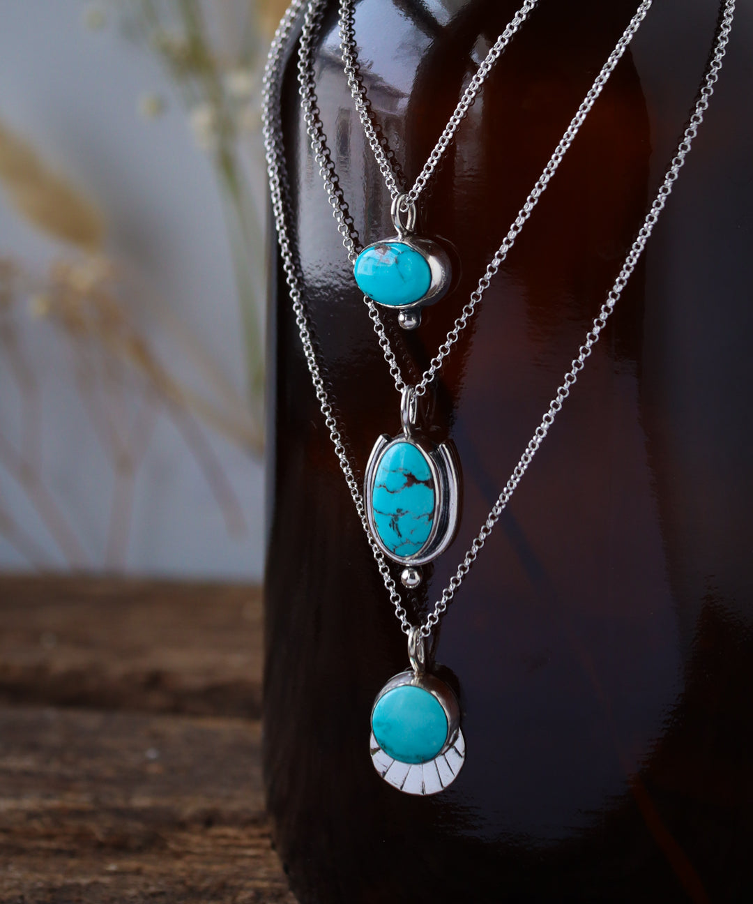 Handmade Necklaces, One of a kind turquoise necklace