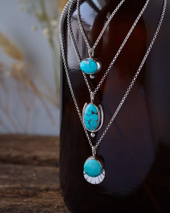 Handmade Necklaces, One of a kind turquoise necklace